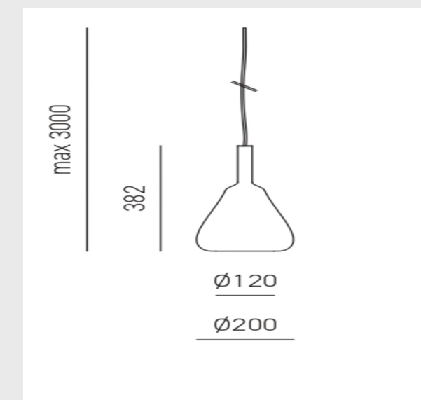 GEALUCE Vetro borosilicato con portalampada E27 e cavo 3MT varie finiture OFELIA KIT S/11 GEALUCE Vetro borosilicato con portalampada E27 e cavo 3MT varie finiture OFELIA KIT S/11